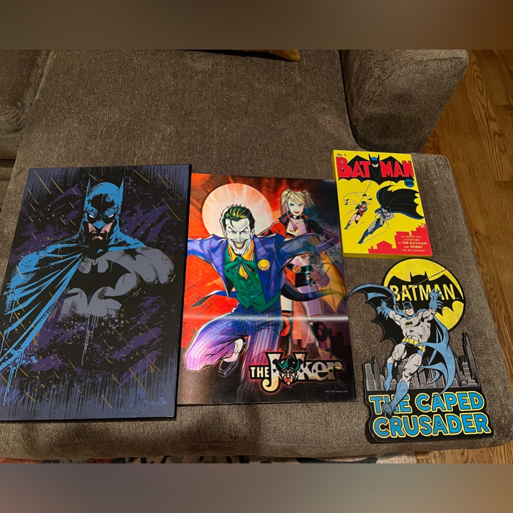 Batman Combo Wall Decor 4 pieces in total